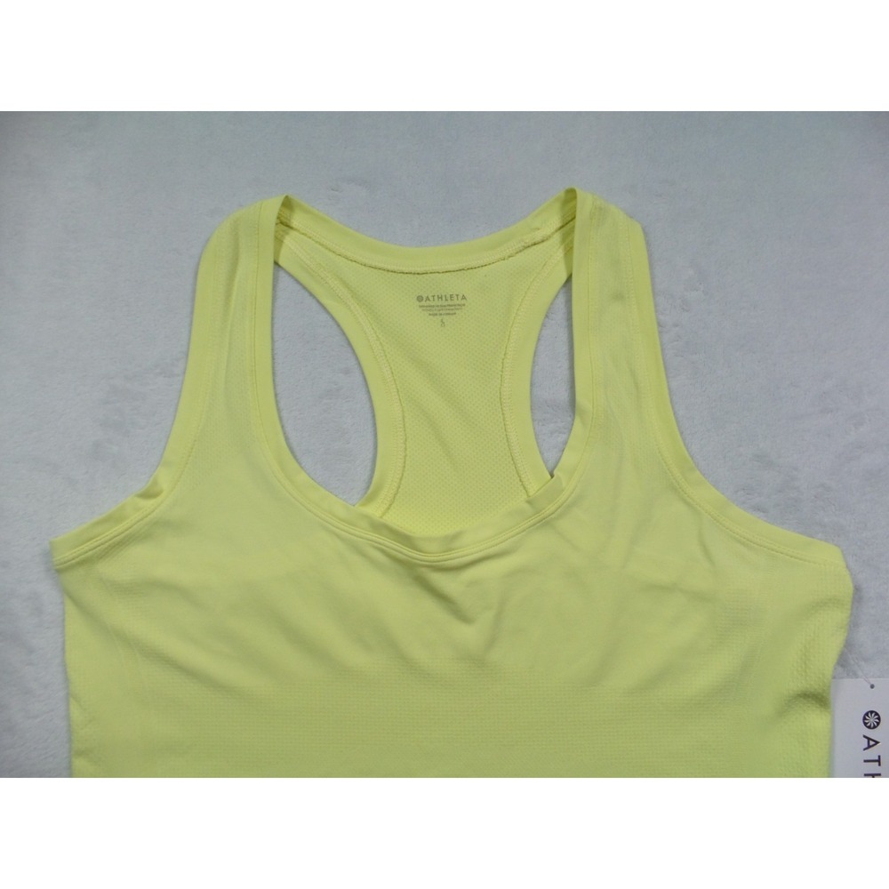 Athleta Top Womens Size Large Yellow Momentum Flex Tank 40+ UV Protection NWT - Picture 3 of 11